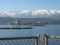 GW Pulling Into Souda Bay, Crete.