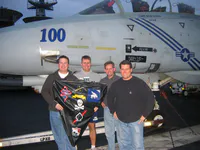 The Item in front of VF-143 Pukin Dogs F-14B Tomcat AG-100