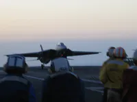 AG-114 landing - Lots of good runway up ahead