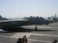 AG-103 (161421) with AIM-54C Phoenix on belly, AIM-54C Phoenix on left shoulder station, LANTIRN