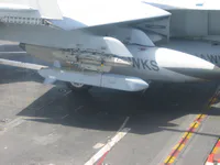 Knighthawks Hornet with TALD (Tactical Air Launchd Decoy)