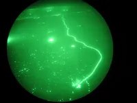 Kuwait coastline through ANVIS-9s.