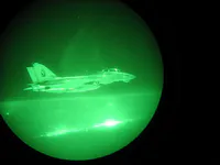 RIPPER 206 (162925) seen through AN/AVS-9 (V) series Aviator's Night Vision Imaging System (ANVIS).