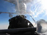 View from RIPPER 204 while refueling from a KC-10, with Lefty at the controls.