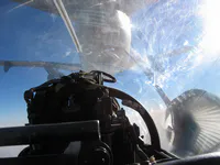 Another view from RIPPER 204 while refueling from a KC-10, with Lefty at the controls.