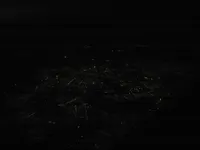 Baghdad, Iraq, and suburbs at night