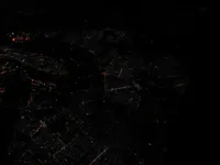 Baghdad, Iraq, and suburbs at night