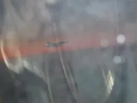 F/A-18 Hornet wingman waiting for gas - with a flash!