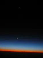 The Moon and Venus over Iraq