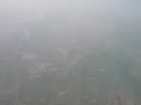 Smaller military airfield surrounded by agricultural and open terrain