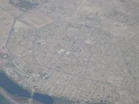 Samarra city with the Al-Askari Shrine visible by its gold dome