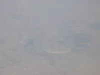 Tigris River and urban/agricultural landscape; closer view of same general river area