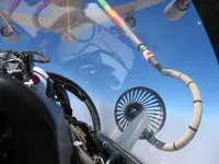 RIPPER 200 (163227) Lefty plugging on KC-135 Iron Maiden from 92nd Air Refueling Wing. KC-135R Stratotanker serial 62-3502 from 92nd Air Refueling Wing based at Fairchild AFB in Spokane, WA.