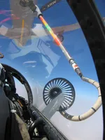 RIPPER 200 (163227) Lefty plugging on KC-135 Iron Maiden from 92nd Air Refueling Wing. KC-135R Stratotanker serial 62-3502 from 92nd Air Refueling Wing based at Fairchild AFB in Spokane, WA.