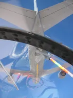 RIPPER 200 (163227) Lefty plugging on KC-135 Iron Maiden from 92nd Air Refueling Wing. KC-135R Stratotanker serial 62-3502 from 92nd Air Refueling Wing based at Fairchild AFB in Spokane, WA.