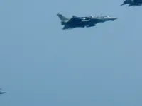 VFA-131 Wildcats Hornet AG-405, VF-143 Pukin' Dogs Tomcat AG-103 (161421), Rafale M