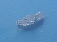 USS George Washington (CVN-73) stern view from low holding