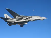 RIPPER 204 (163218) with hook down, LANTIRN Pod, and CATM-9M Captive Air Training Missile (Sidewinder)