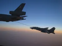 RIPPER 201 (162912) with 2x GBU-16s plugging on KC-10A Extender tanker serial 79-1713