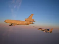 RIPPER 201 (162912) with 2x GBU-16s plugging on KC-10A Extender tanker serial 79-1713