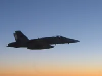 Wildcat F/A-18C waiting for gas