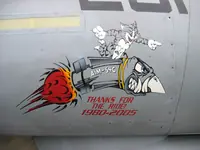GRUMMAN F-14 "THANKS FOR THE RIDE! 1980-2005" Art on RIPPER 201 (162912) in color