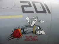 GRUMMAN F-14 "THANKS FOR THE RIDE! 1980-2005" Art on RIPPER 201 (162912) in color