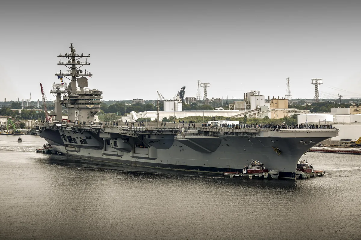USS Dwight D. Eisenhower CVN-69 in an official U.S. Navy photograph