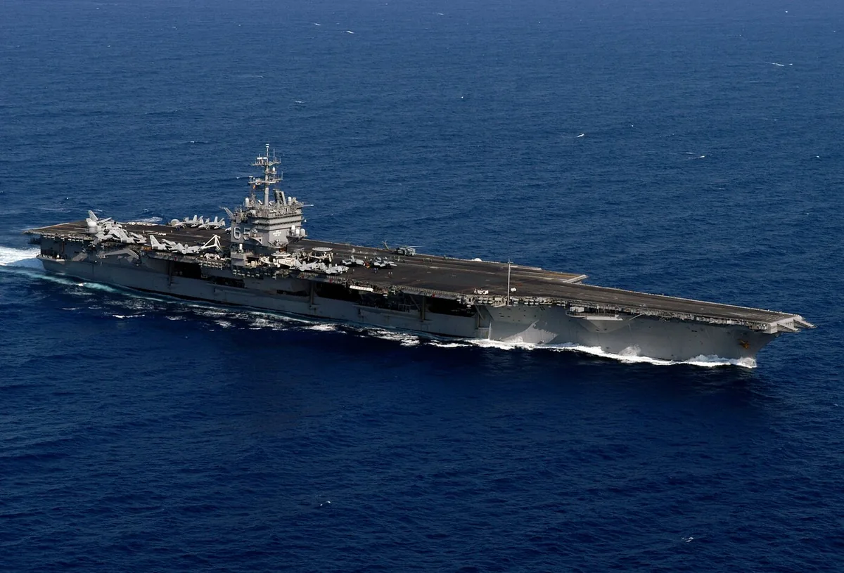 USS Enterprise CVN-65 underway in an official U.S. Navy photograph