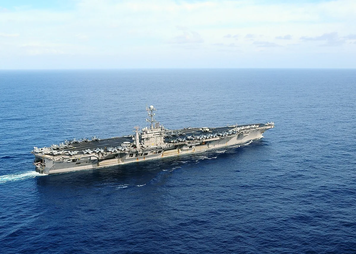 USS George Washington CVN-73 underway in an official U.S. Navy photograph